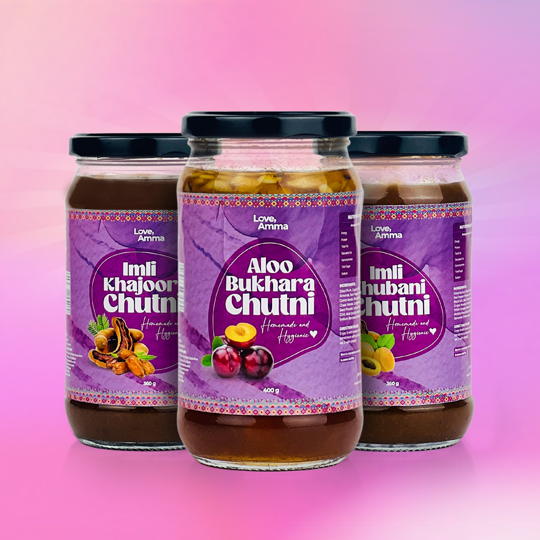 Imli Khajoor Chutney, Imli Khubani Chutney and Aloo Bukhara chutney